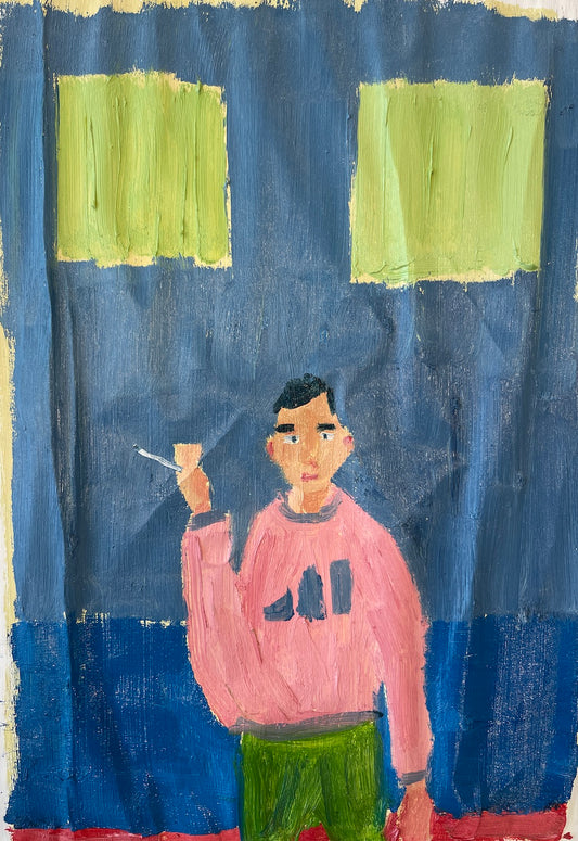 "Røyker med ny genser" (2021)